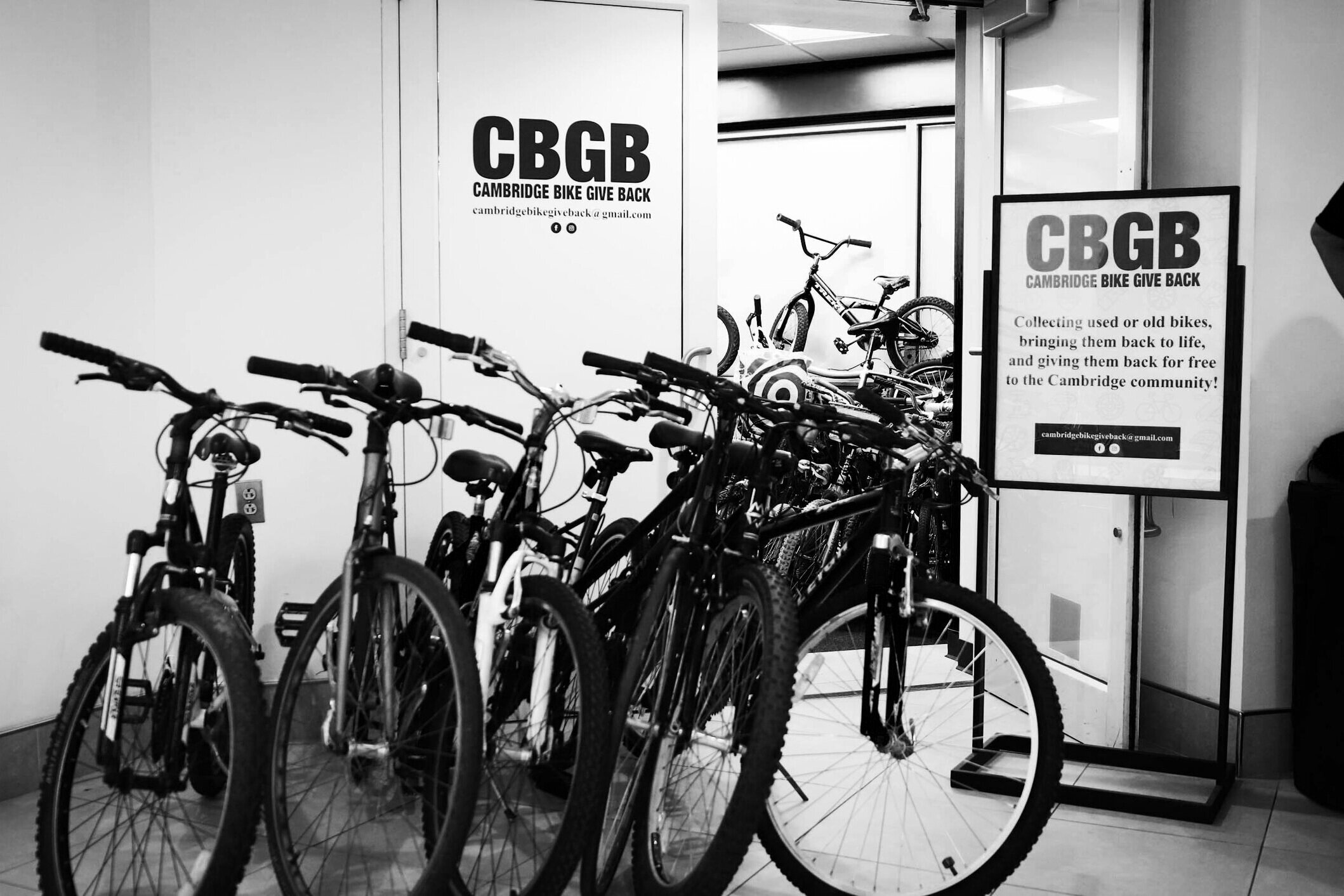 Cambridge Bike Give Back storefront